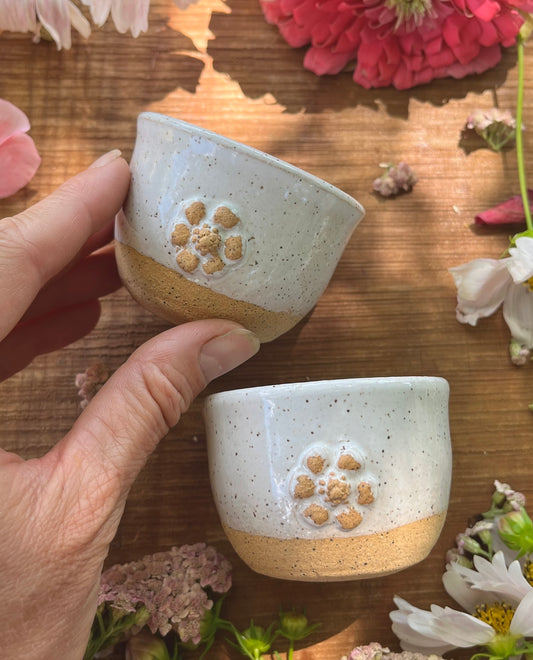 Blossom Teacup Set - 2 Small Ceramic Cups