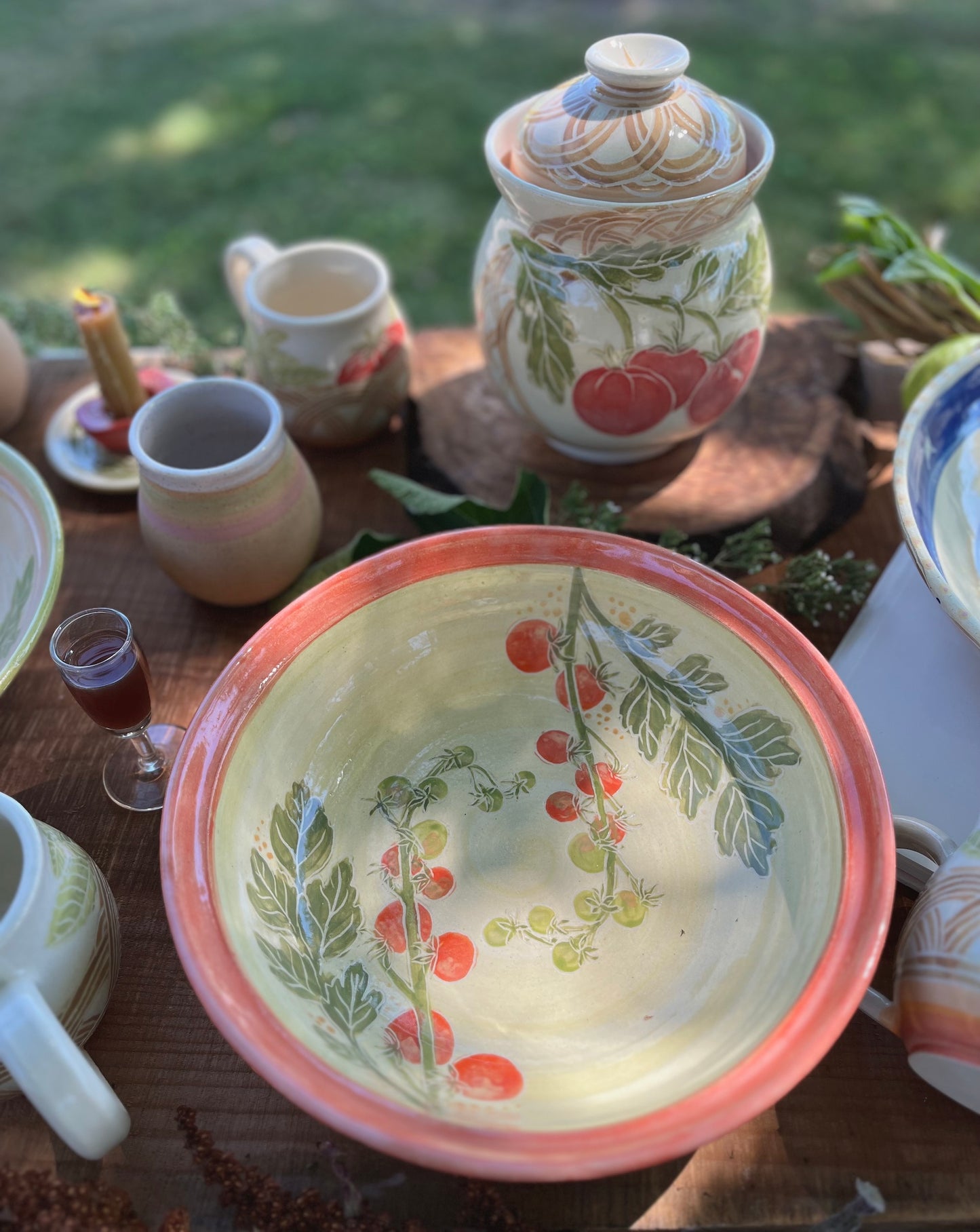 Pasta Serving Bowl - Handmade Ceramic Bowl 11"