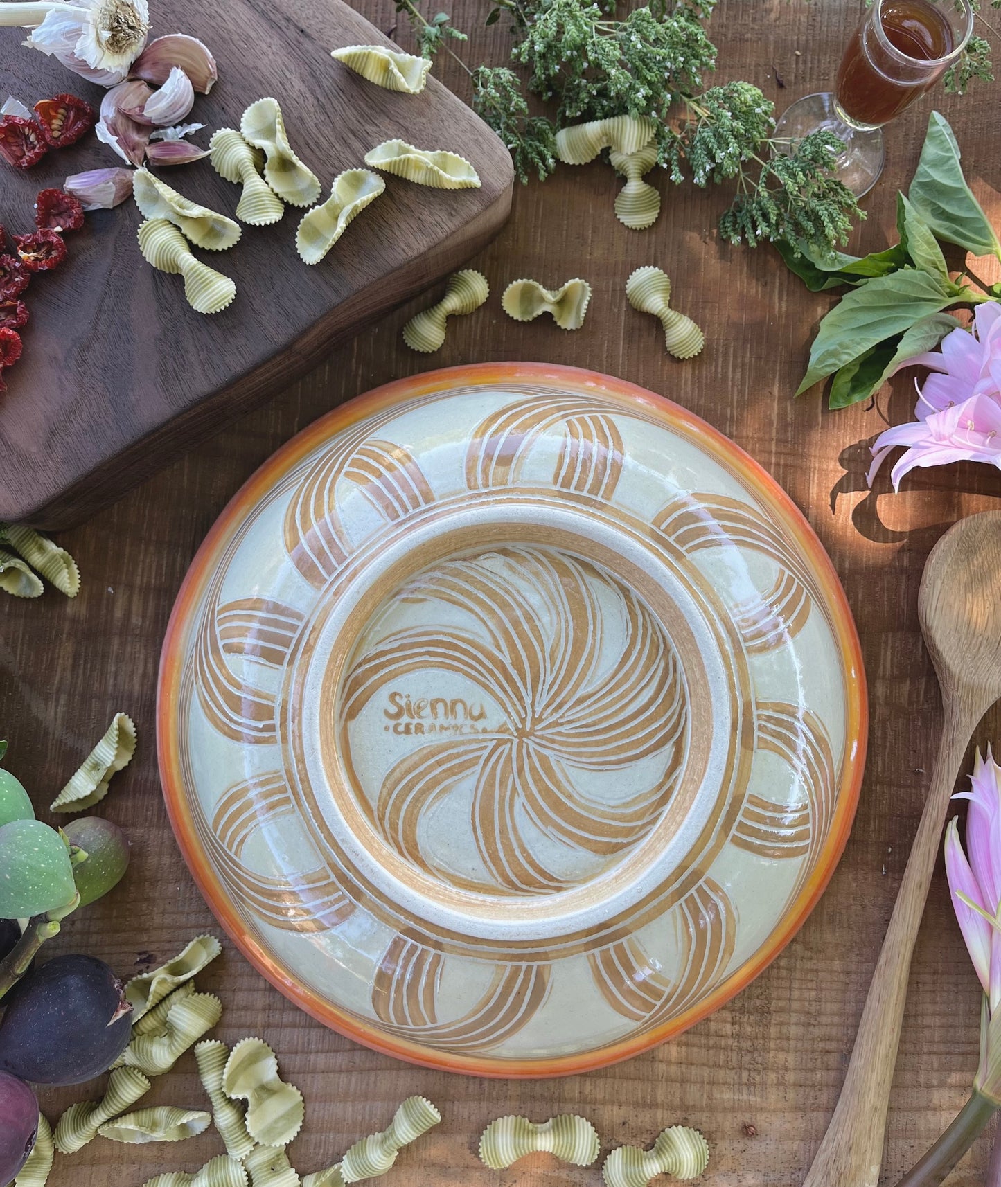 Pasta Serving Bowl - Handmade Ceramic Bowl 11"