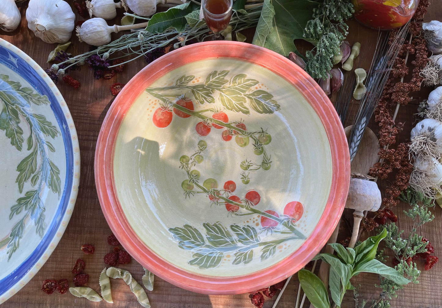 Pasta Serving Bowl - Handmade Ceramic Bowl 11"