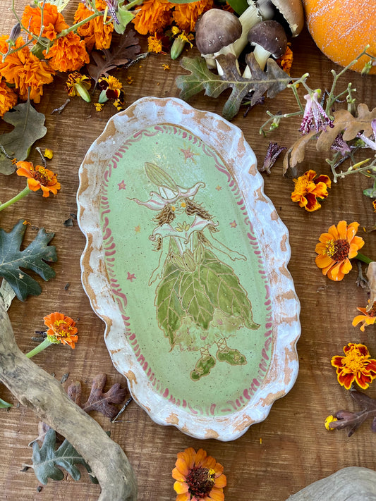 Datura Witch Tray - Ceramic Tray 11.5"