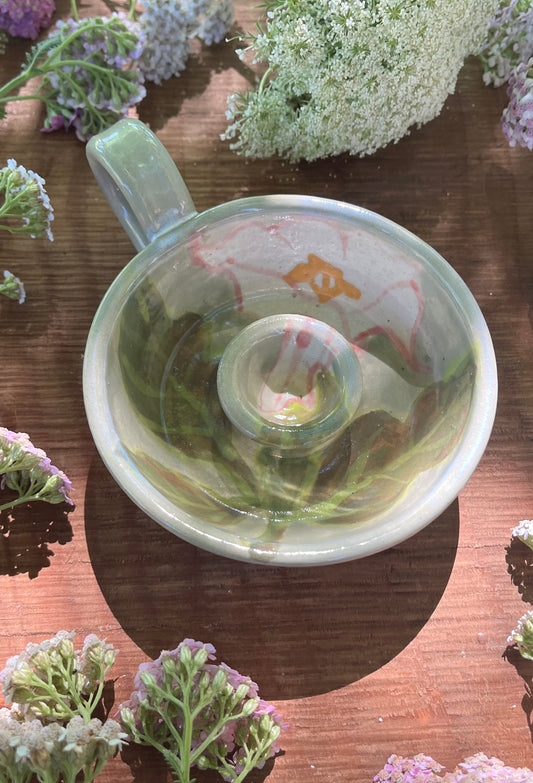 Datura Ceramic Taper Candle Holder