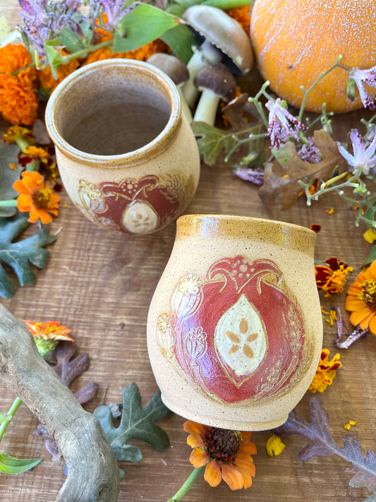 Demeter Tumbler - Handmade Ceramic Tumbler - Ceramic Cup