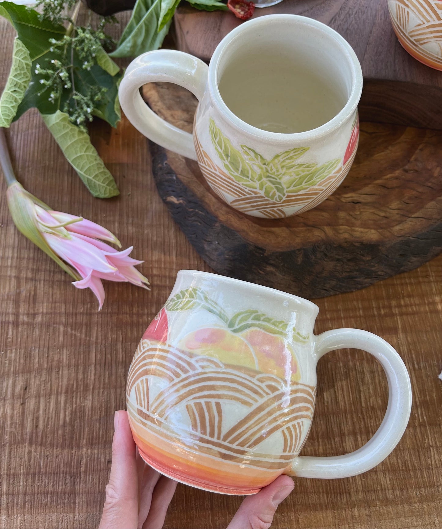 Fruit Basket Mug - Handmade Ceramic Mug