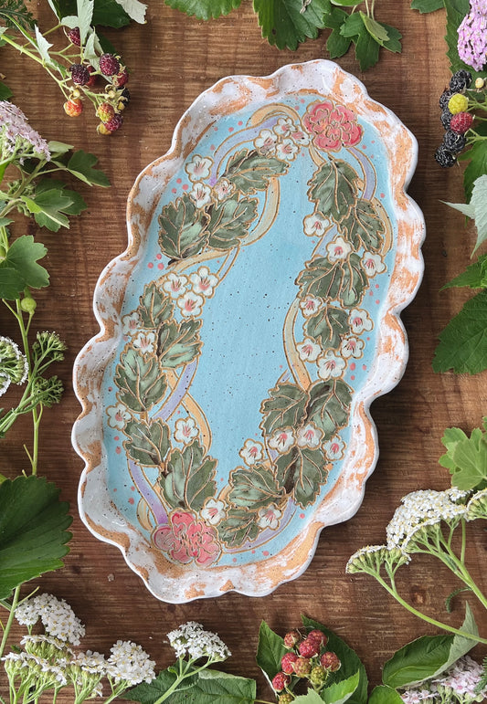 Hawthorn Tray - Ceramic Tray 11.5"