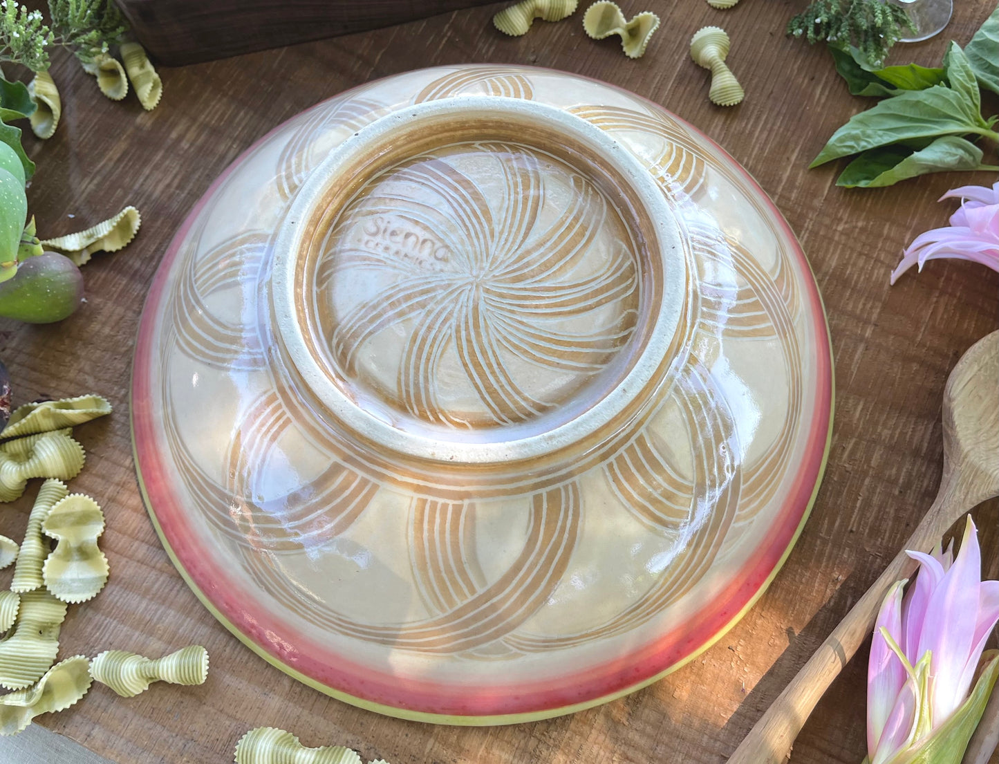 Pasta Serving Bowl - Handmade Ceramic Bowl 11"