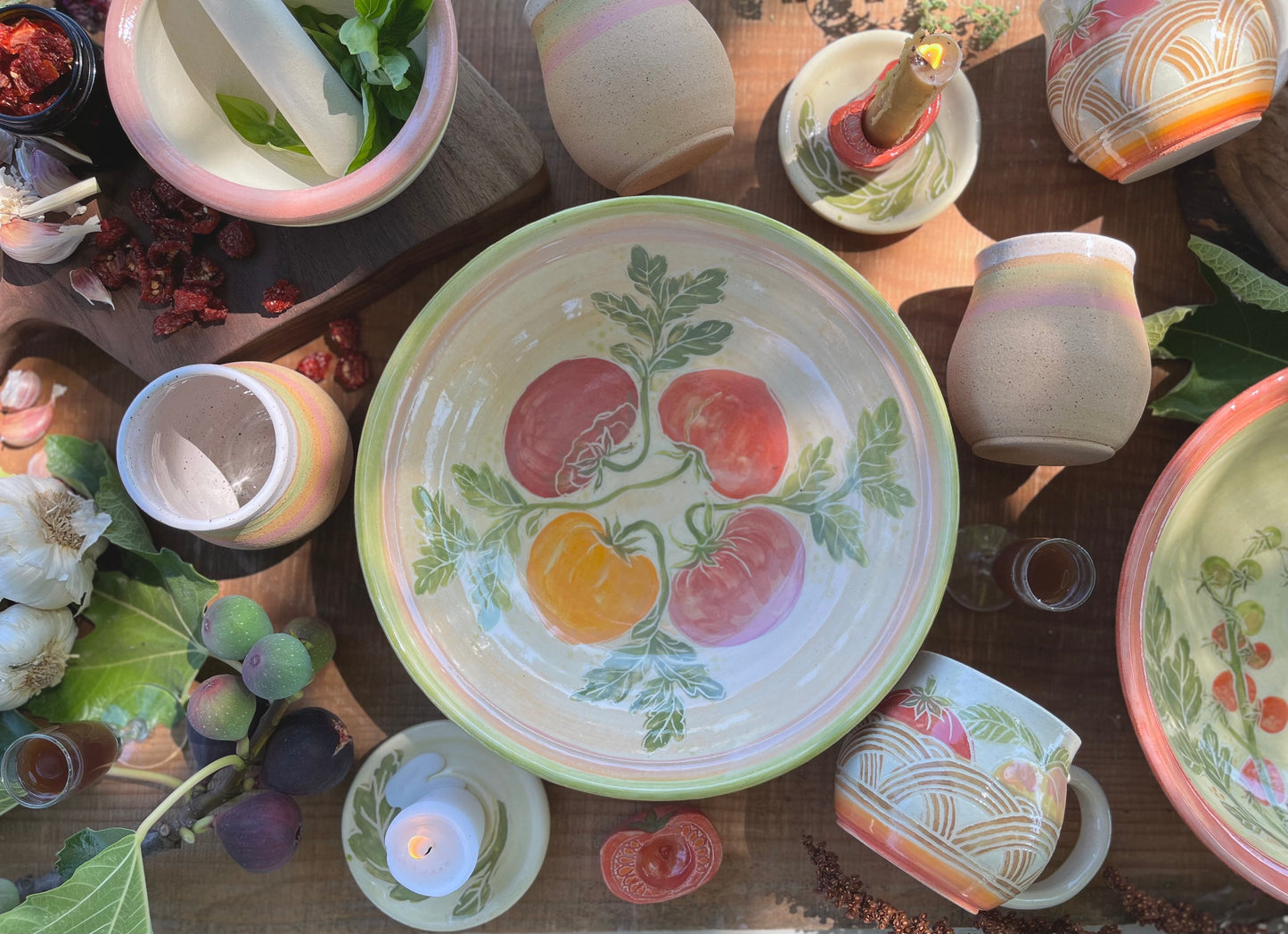 Pasta Serving Bowl - Handmade Ceramic Bowl 11"
