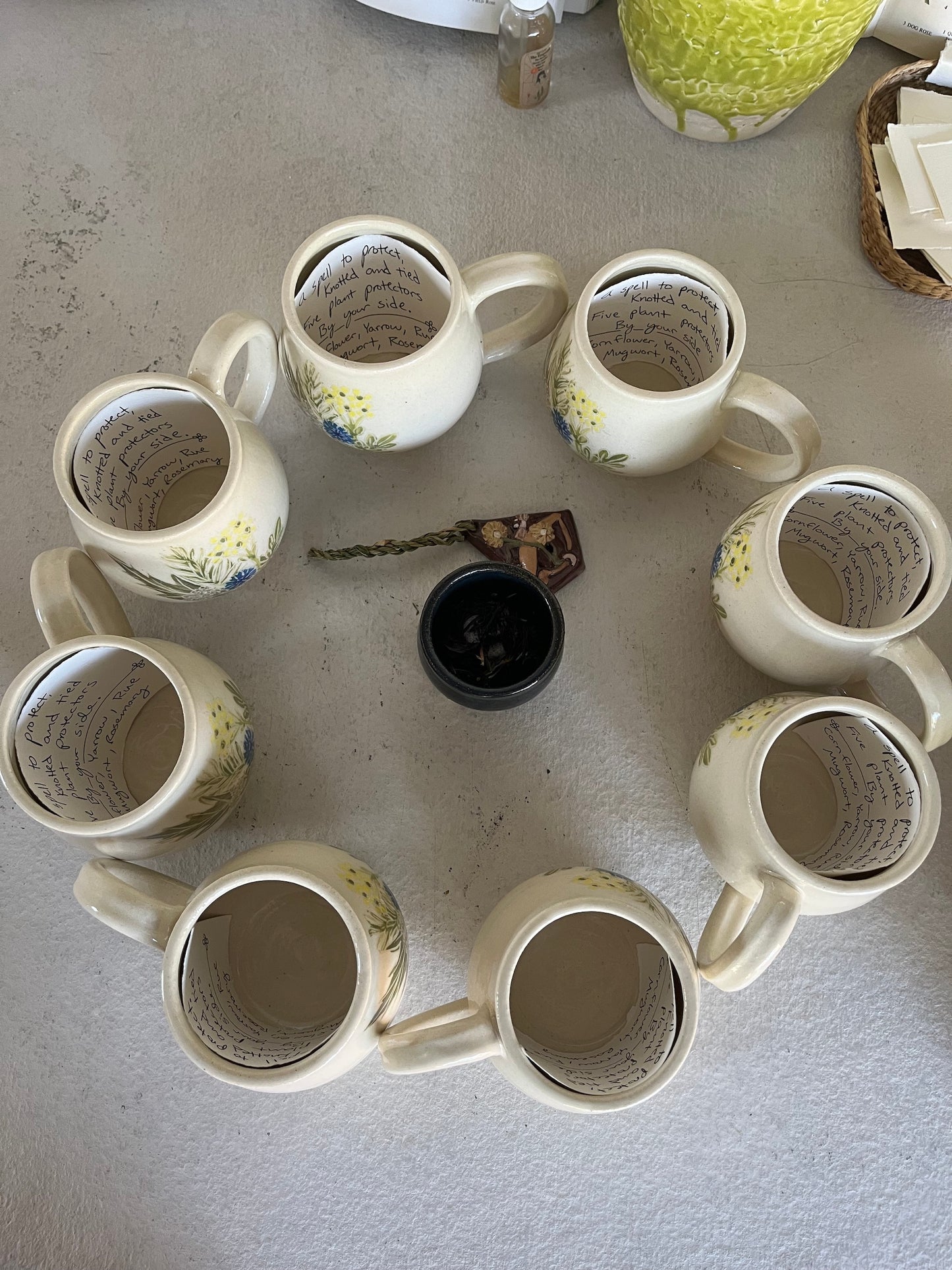 Protection Spell Mug - Handmade Ceramic Mug