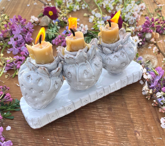 Strawberry Candelabra - 8.5"