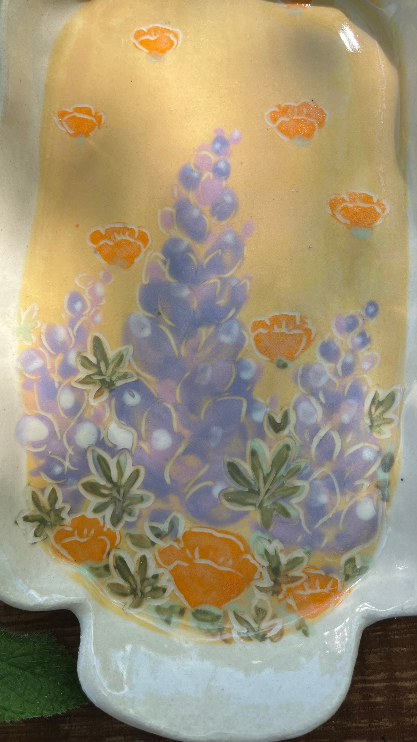 Lupine Poppy Tray 9.5" - Ceramic Tray