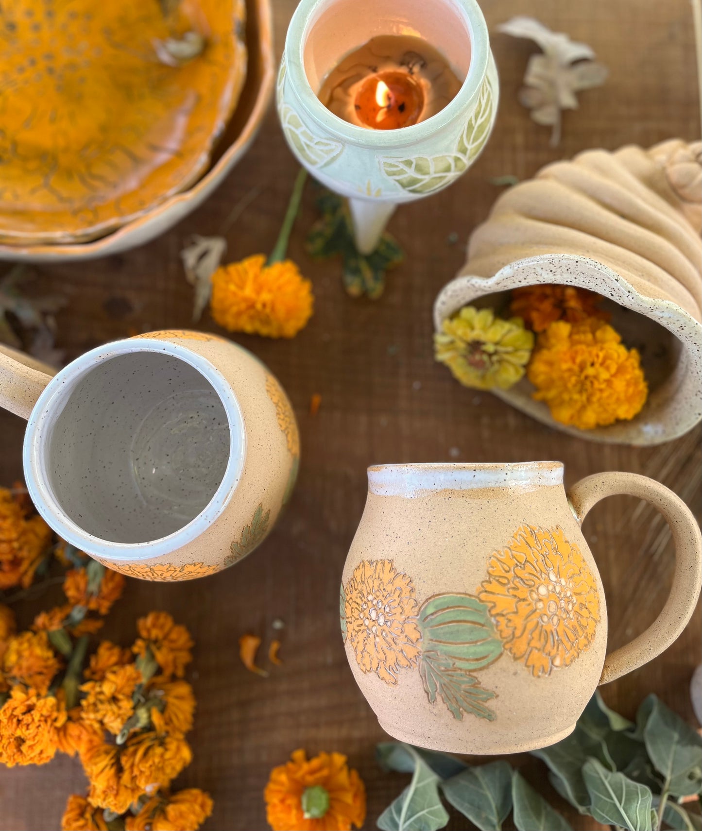 Marigold Mug - Handmade Ceramic Mug
