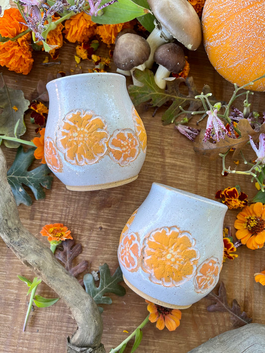 Marigold Tumbler - Handmade Ceramic Tumbler - Ceramic Cup