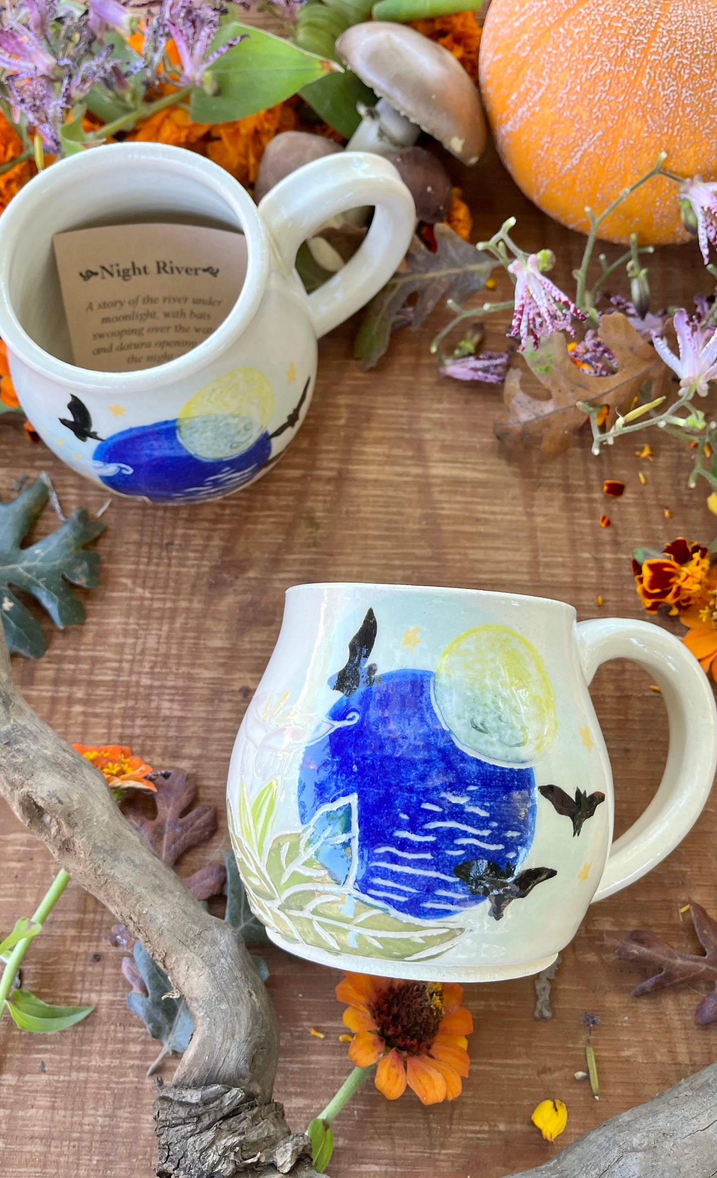 Night River Mug - Handmade Ceramic Mug