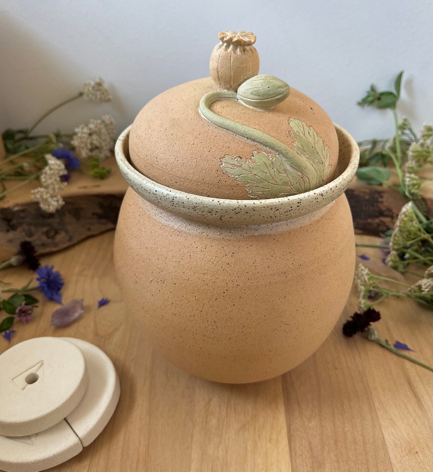 Poppy Fermentation Crock - Fermenting Crock - Pickling Crock