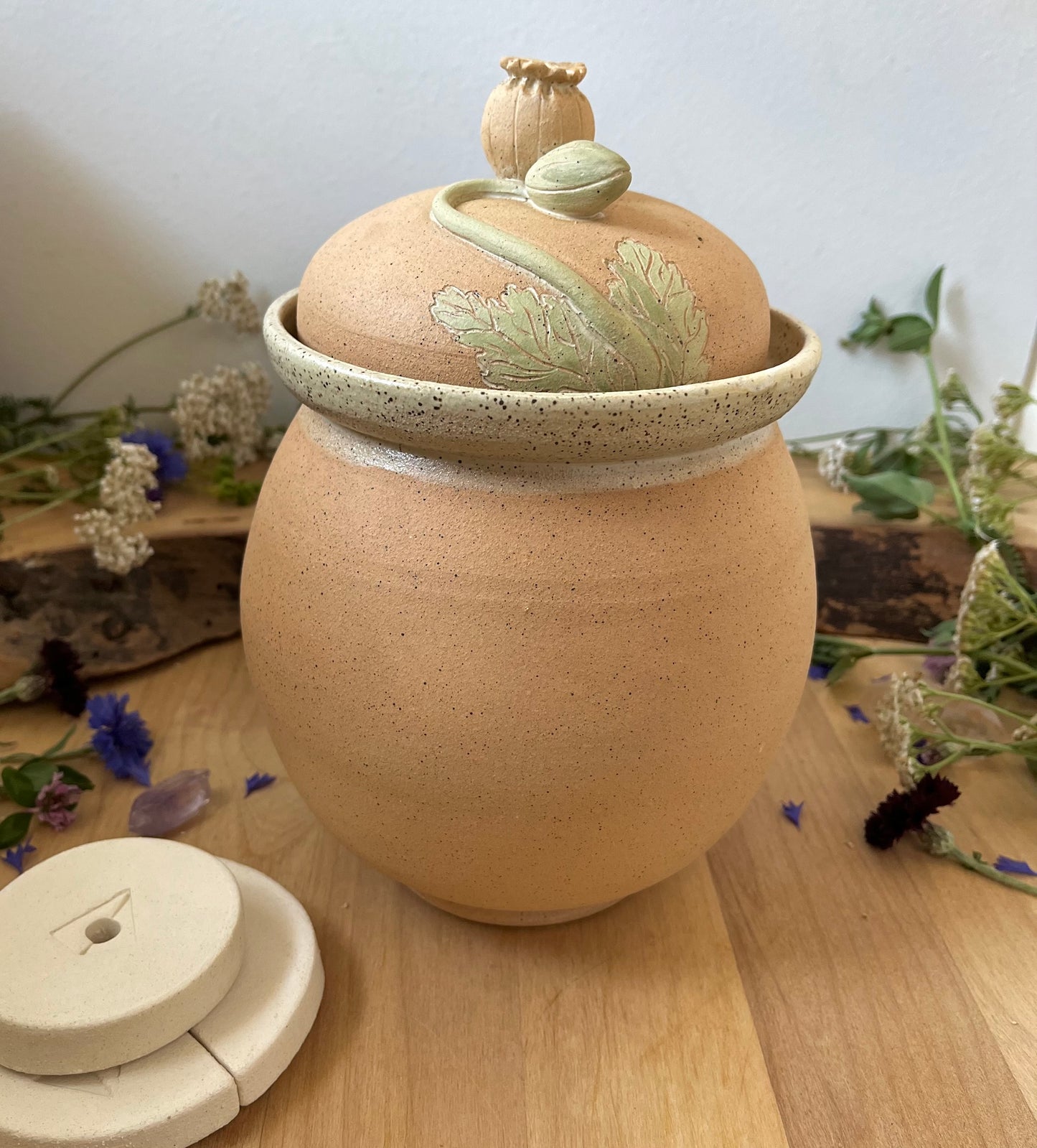 Poppy Fermentation Crock - Fermenting Crock - Pickling Crock