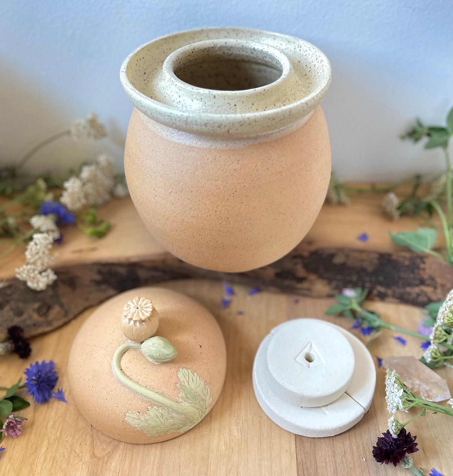 Poppy Fermentation Crock - Fermenting Crock - Pickling Crock