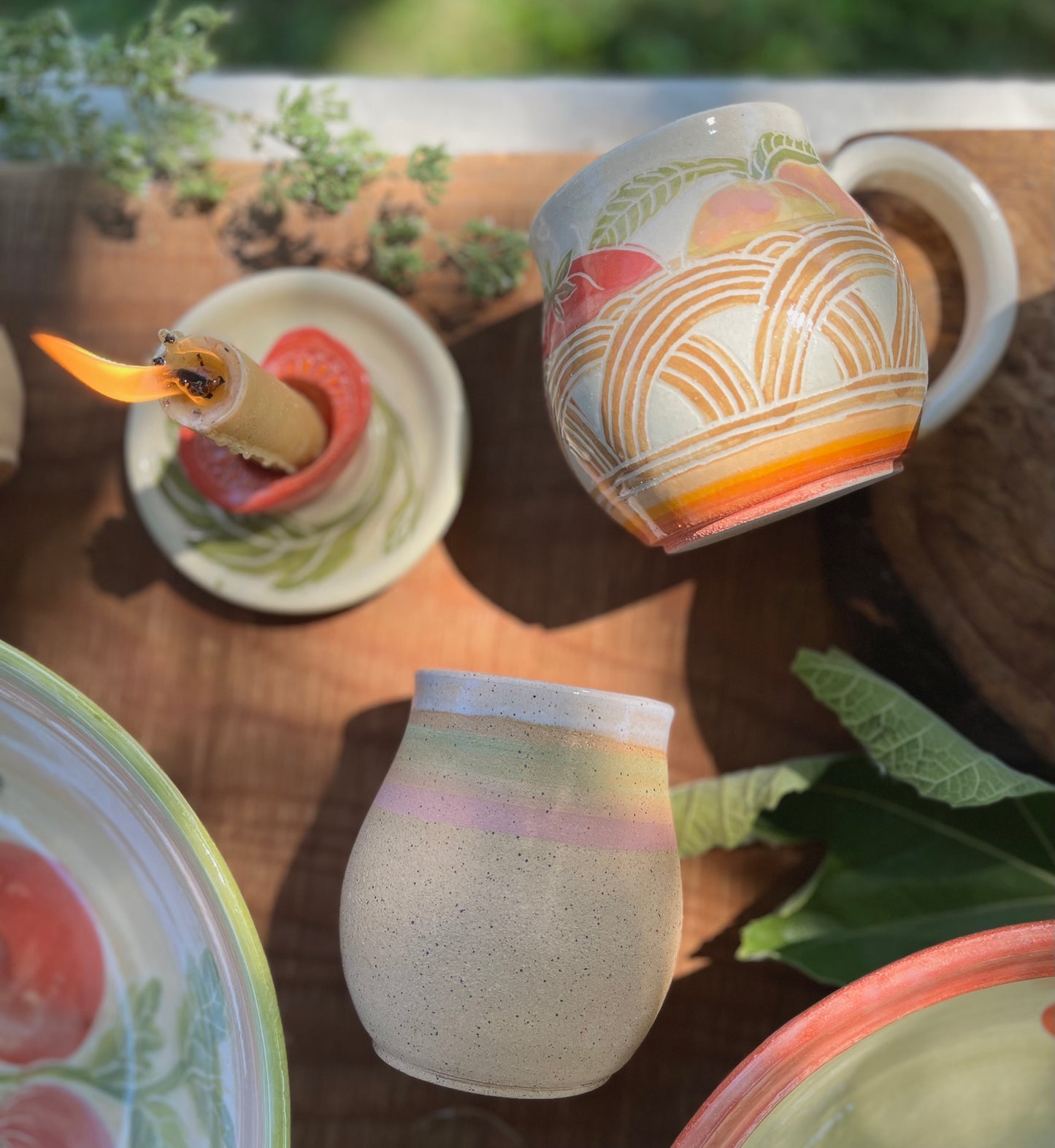 Fruit Basket Mug - Handmade Ceramic Mug