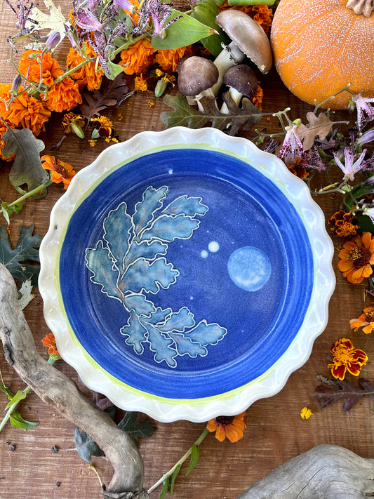 Valley Oak Pie Pan - Baking Dish - Deep Dish Pie - Pie Dish - Pie Plate