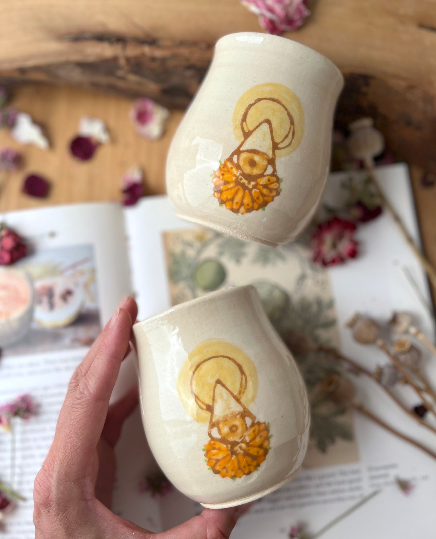 Solar Eye Tumbler - Handmade Ceramic Tumbler - Ceramic Cup