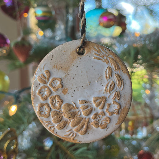 Garlic Braid Ornament - Winter Solstice - Yule Ornament