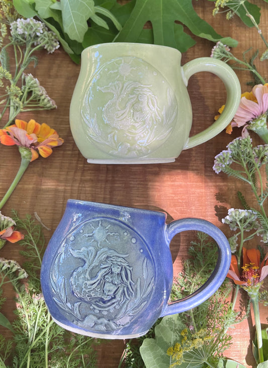 Mermaid Mug - Blue or Green