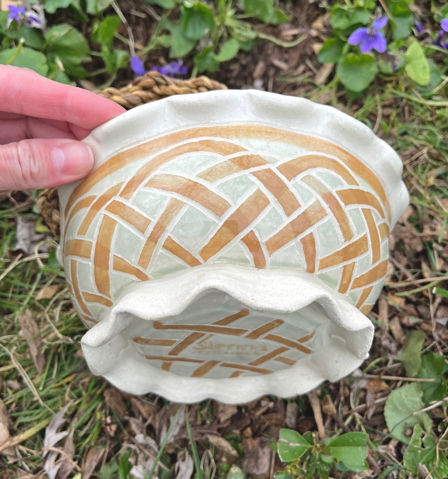 Basket with Cordage Handle