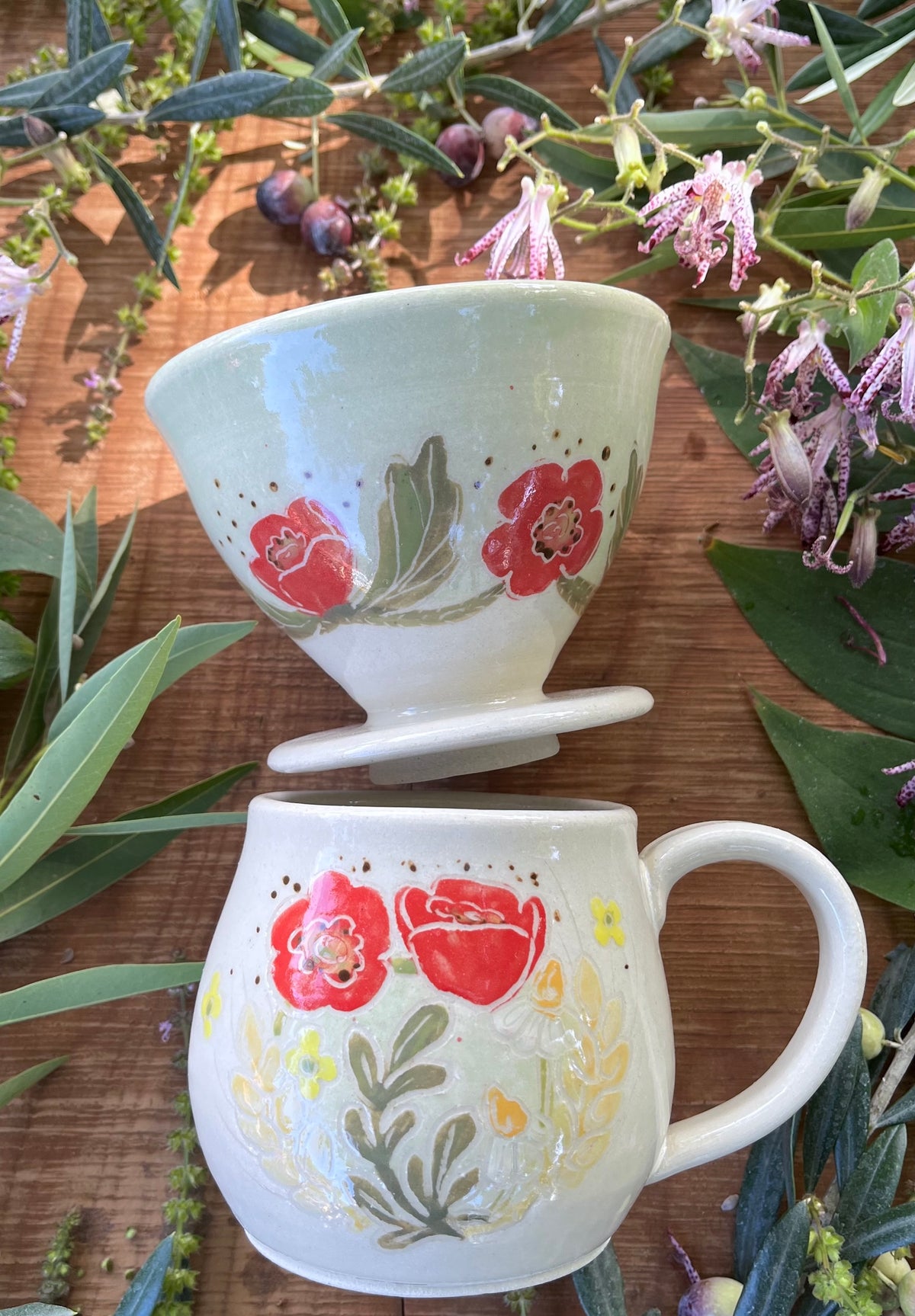Coffee Pourover - Corn Poppy