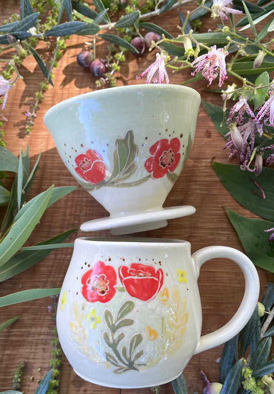 Coffee Pourover - Corn Poppy