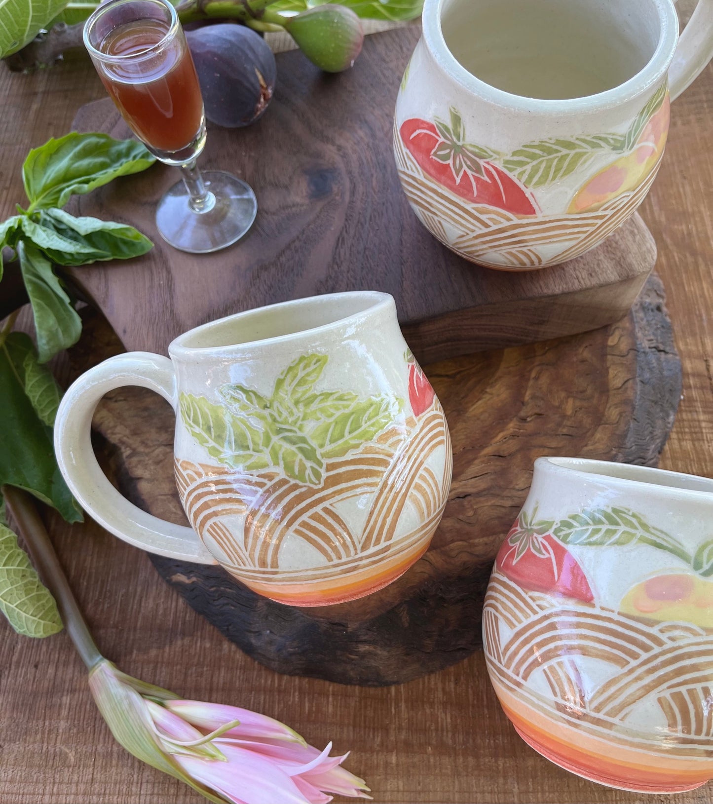 Fruit Basket Mug - Handmade Ceramic Mug