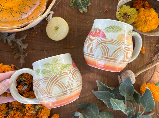 Fruit Basket Mug - Handmade Ceramic Mug