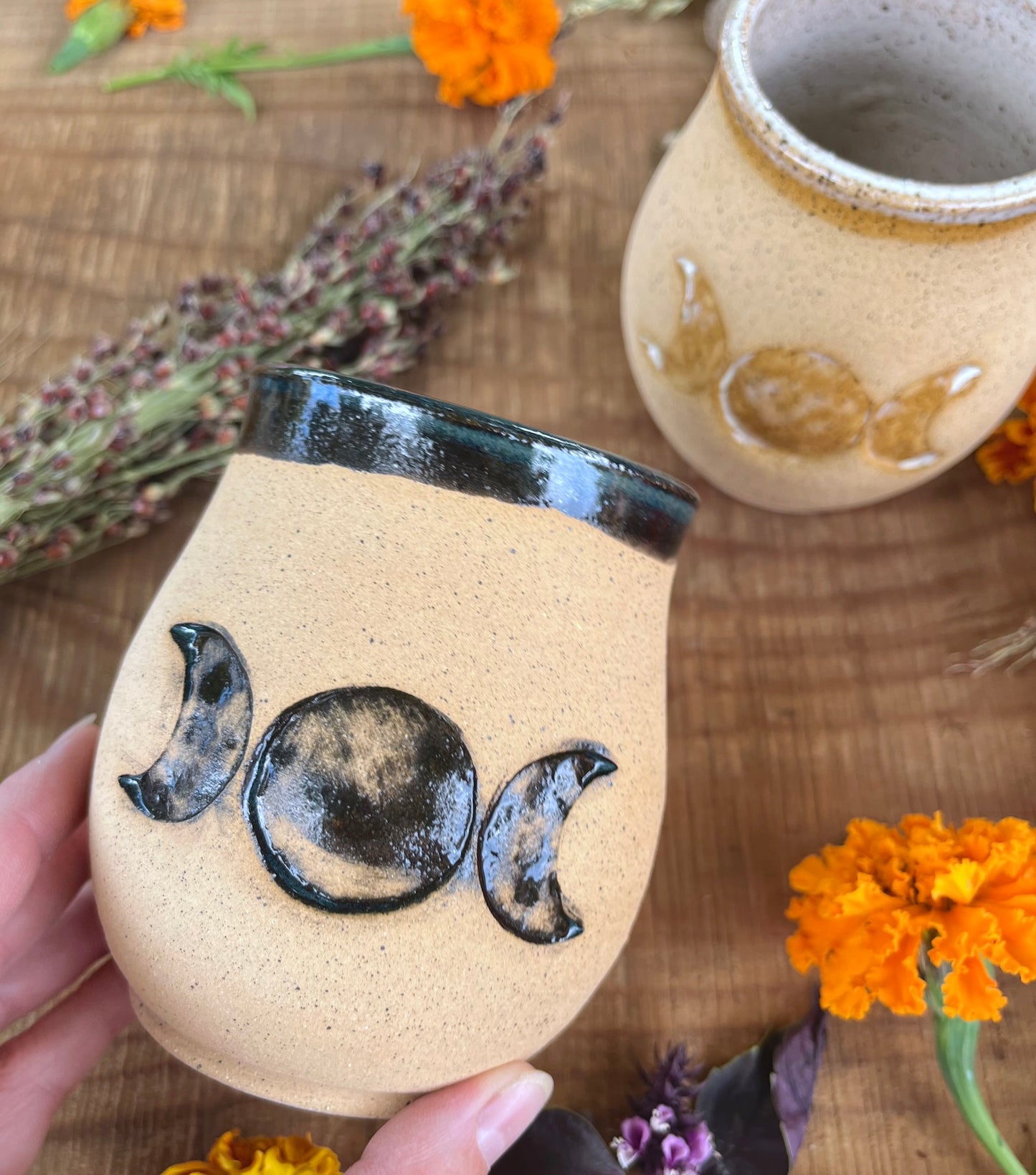 Goddess Moon Mug - Handmade Ceramic Cup