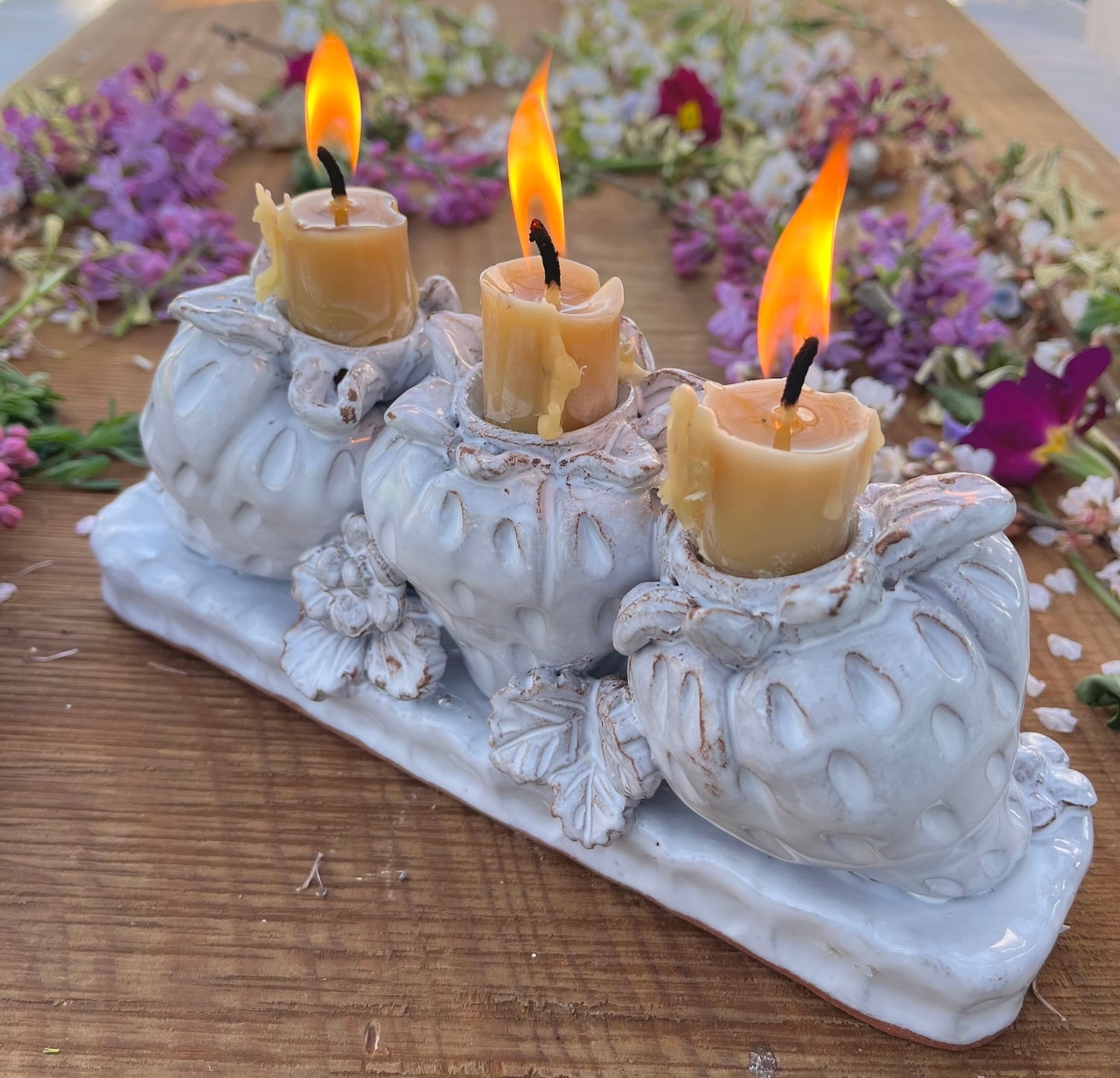 Strawberry Candelabra - 9"