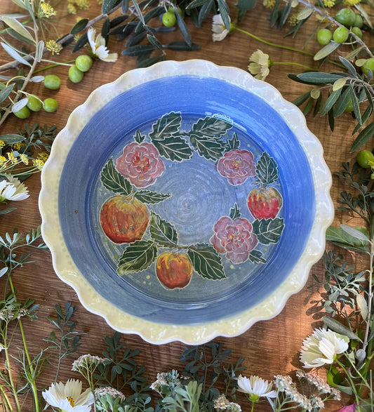 Lovers Pie Pan - Baking Dish - Deep Dish Pie - Pie Dish - Pie Plate