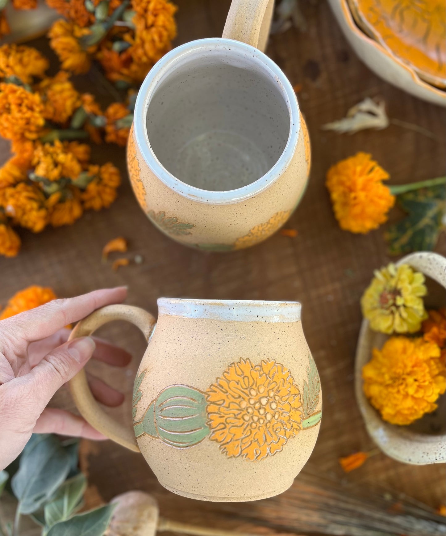 Marigold Mug - Handmade Ceramic Mug