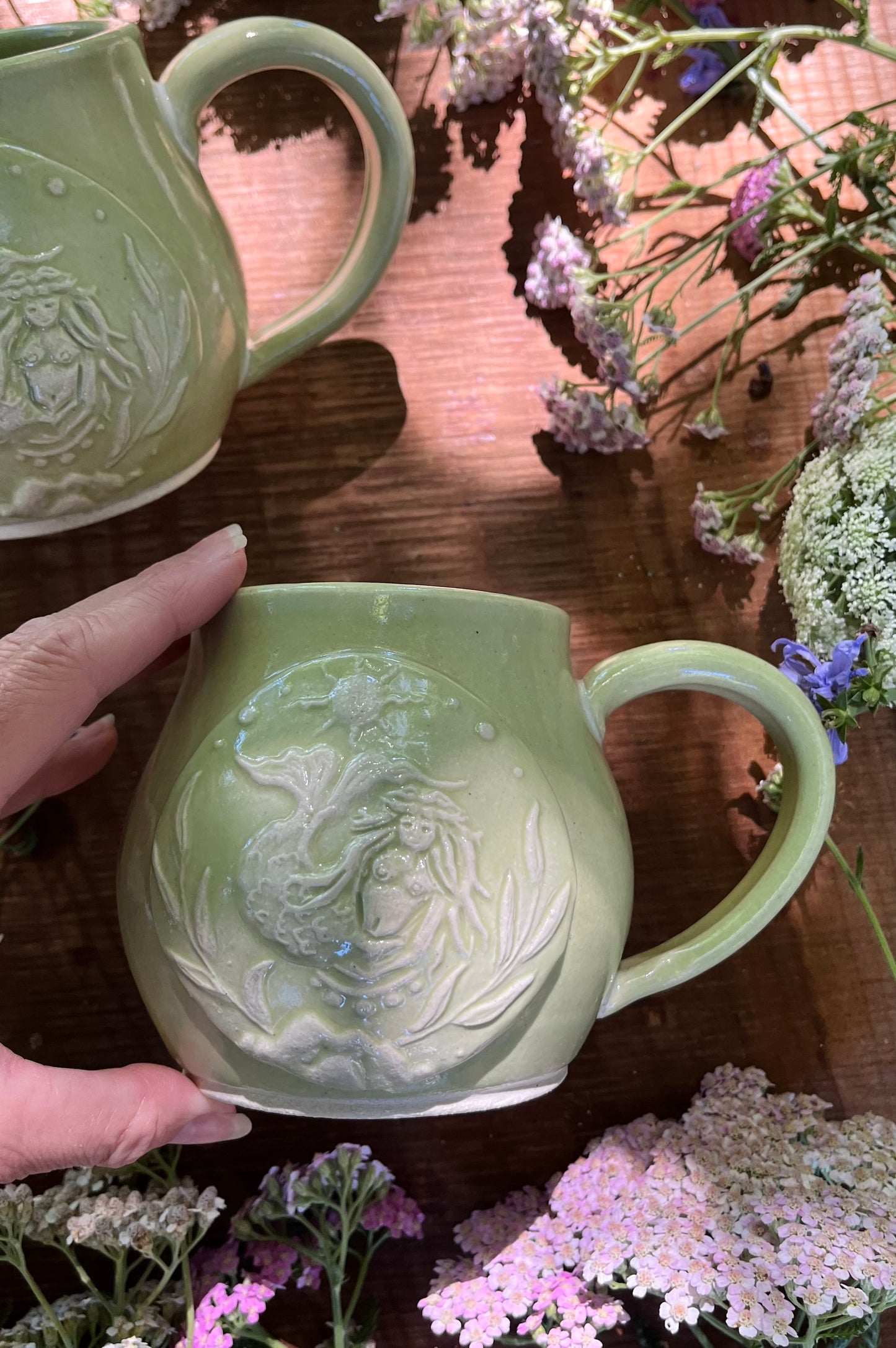 Mermaid Mug - Light Green