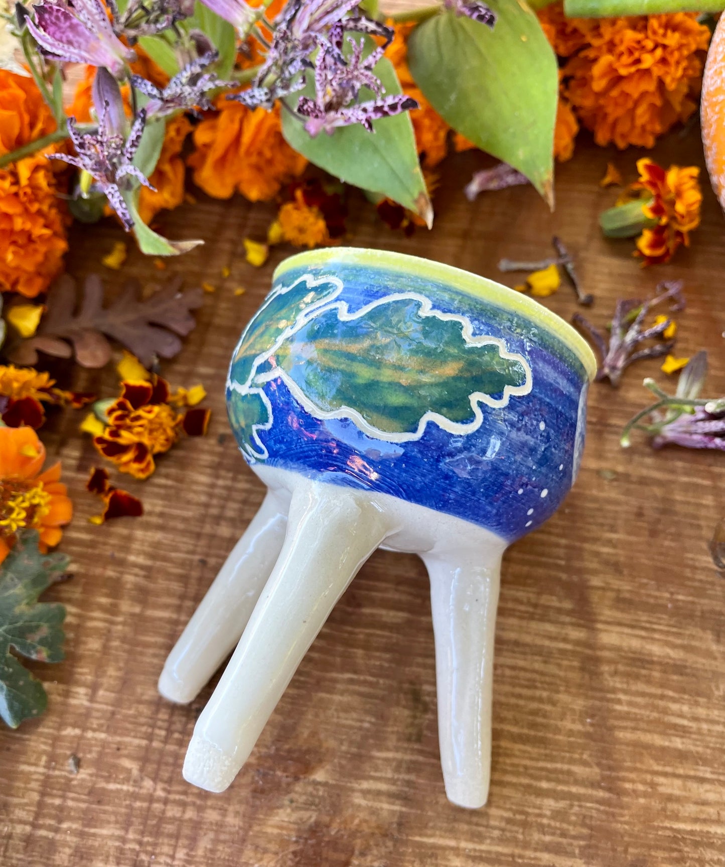 Vally Oak Ceramic Incense Cauldron - Incense Burner