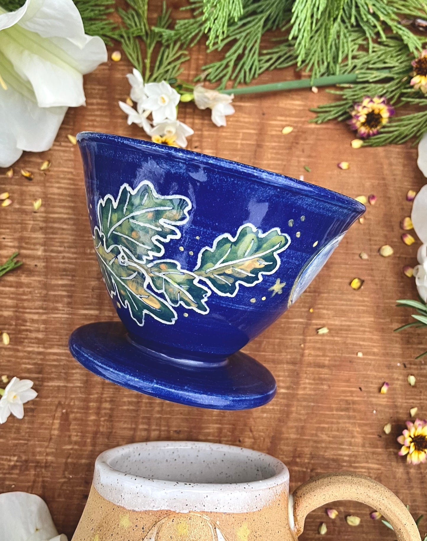 Valley Oak Coffee Pourover  - Cobalt Blue