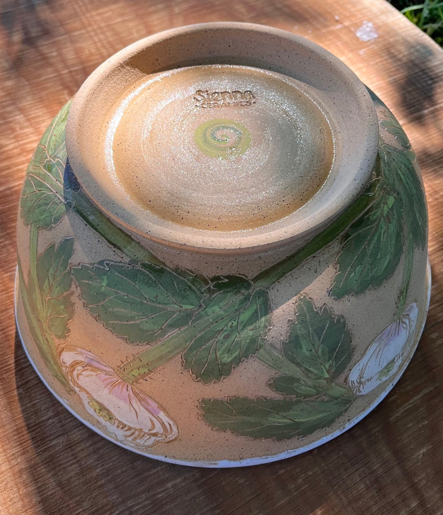 Poppy Bowl - Serving Bowl - Handmade Ceramic Bowl 10.5"