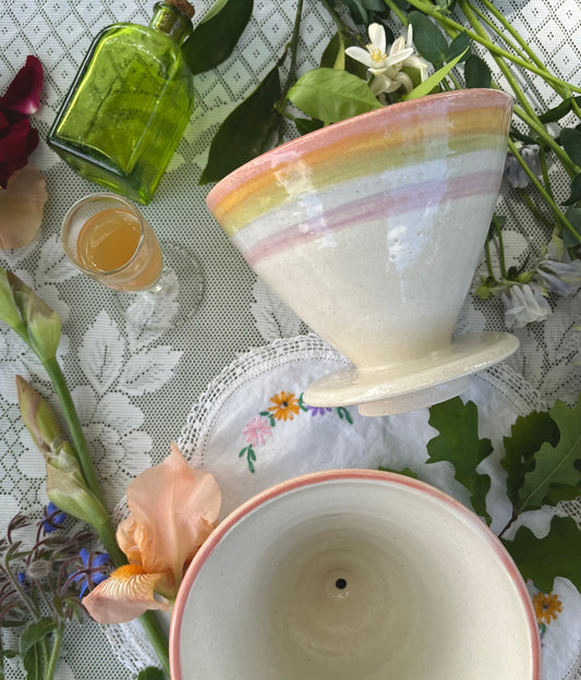 Coffee Pourover - Pastel Rainbow