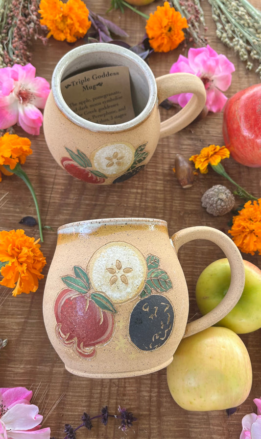 Triple Goddess Mug - Handmade Ceramic Mug