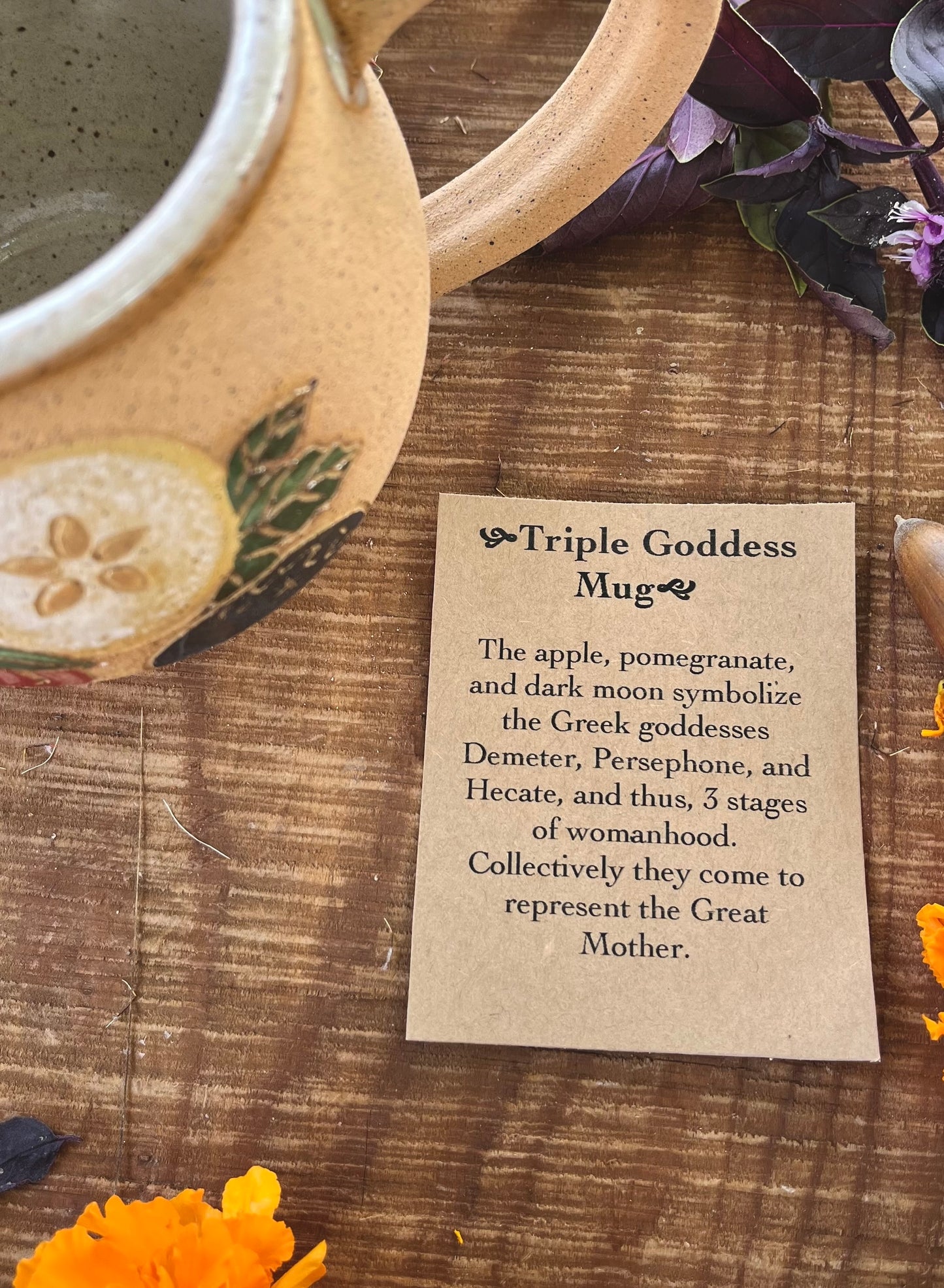 Triple Goddess Mug - Handmade Ceramic Mug