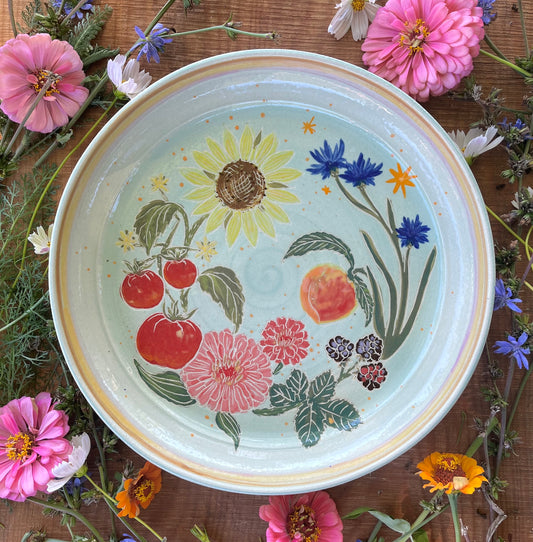 Summer Harvest Platter - 13.5"