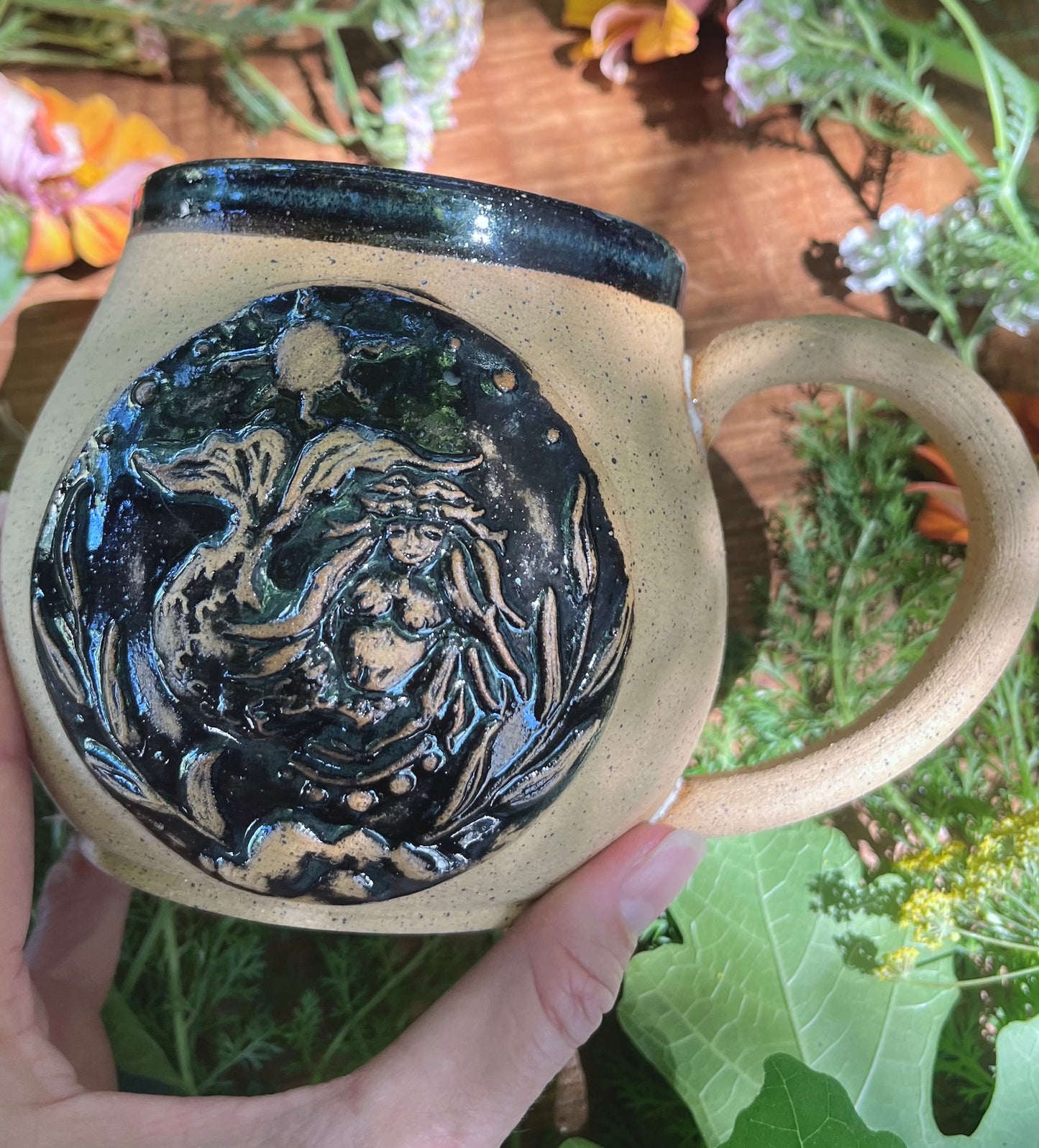 Tan Mermaid Mug