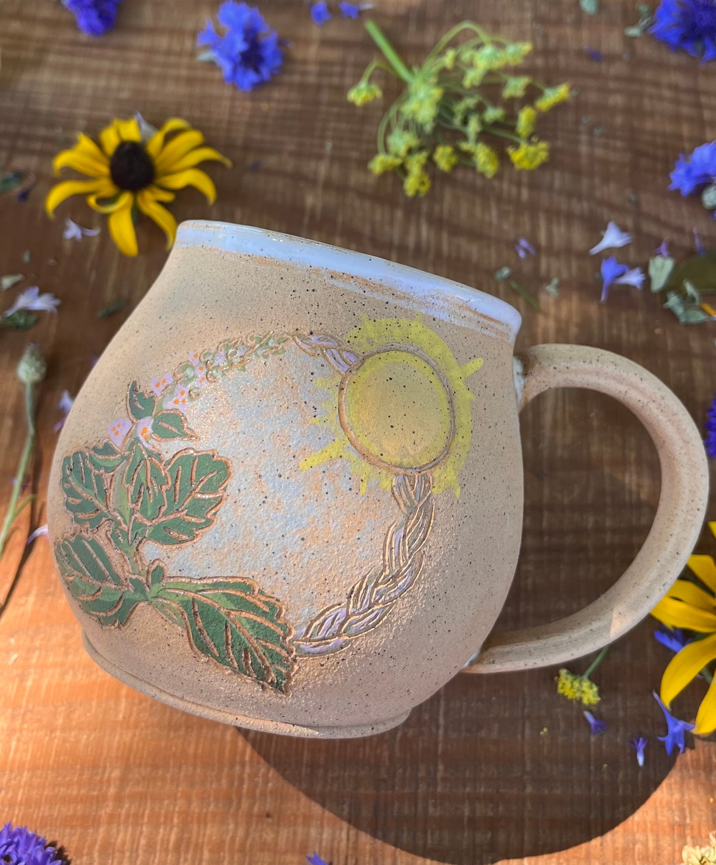 Solar Spell Mug - Handmade Ceramic Mug