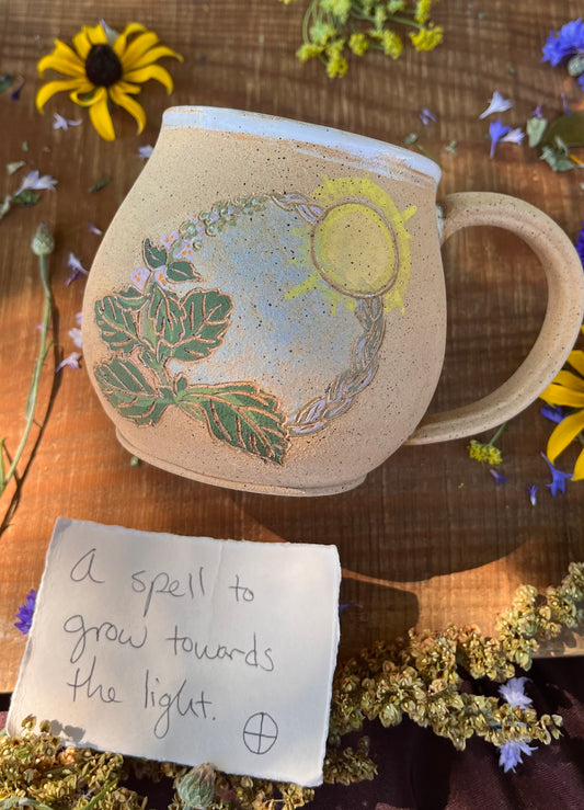 Solar Spell Mug - Handmade Ceramic Mug