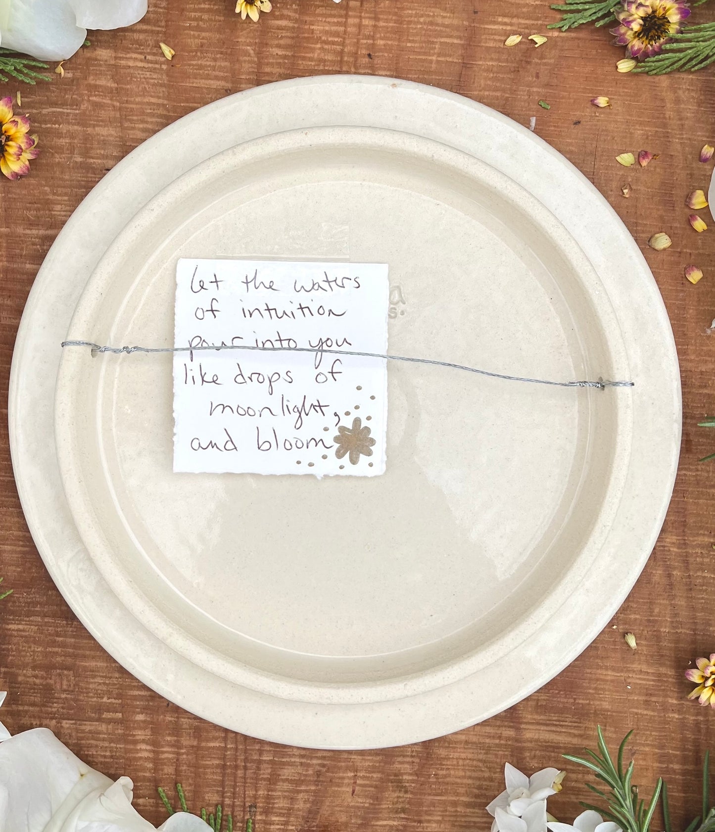 Waters of Intuition Ceramic Wall Sculpture 9.5"