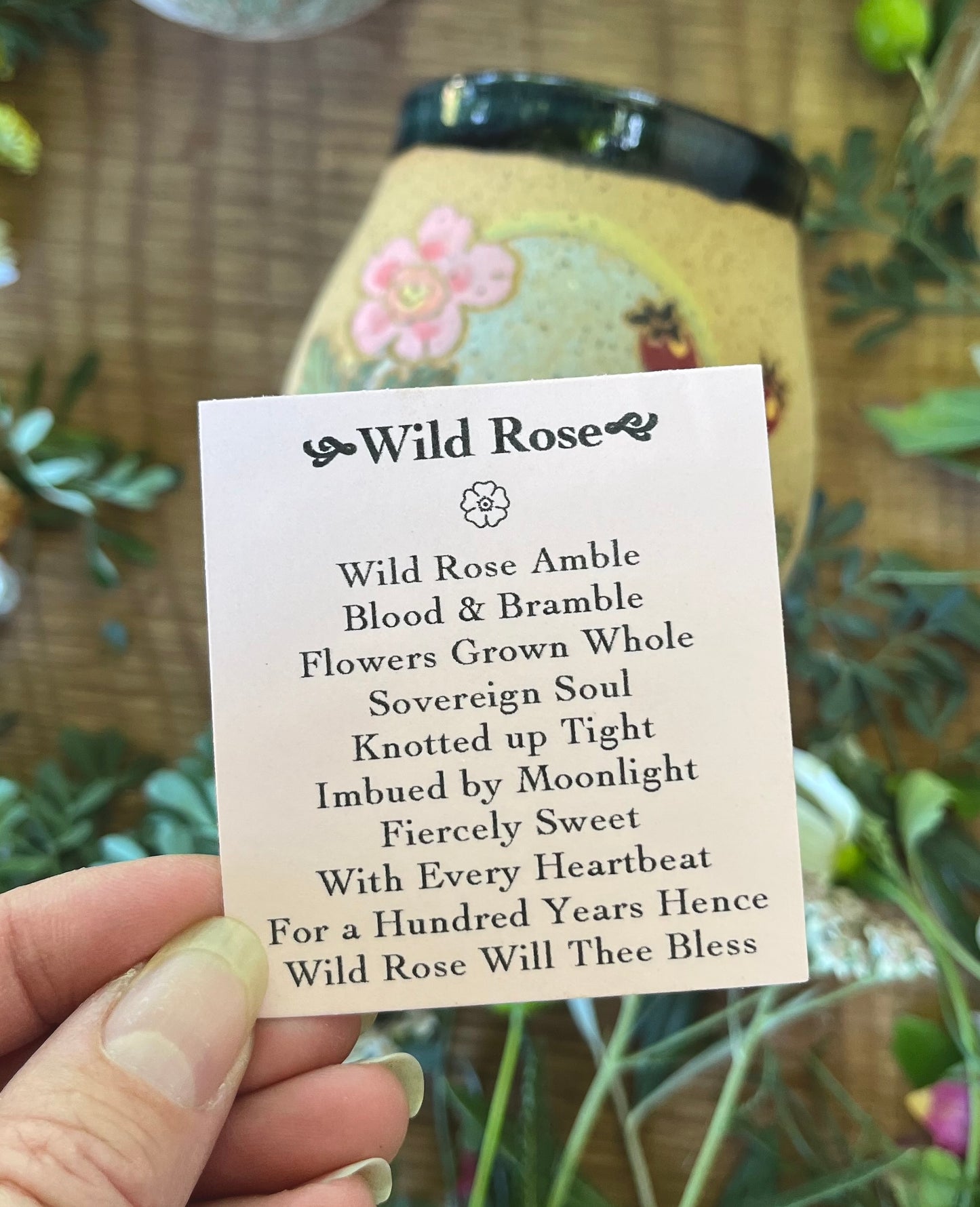 Wild Rose Tumbler - Handmade Ceramic Tumbler - Ceramic Cup
