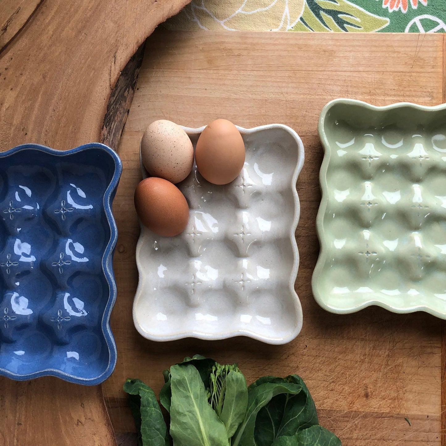 Ceramic Egg Tray - Egg Crate - Egg Holder