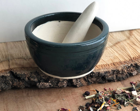 Mortar and Pestle - Handmade Ceramic